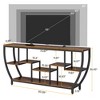 70.9" Console Sofa Table with 7-Tier Staggered Storage Shelves, Extra Long Narrow Design, Multi-Functional Use and Adjustable Leg Pads - 3 of 4
