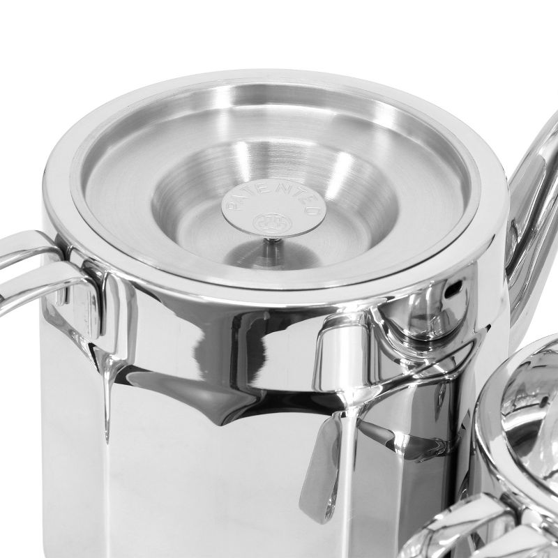 Korkmaz Nostaljia Maxi Stainless Steel 1.2 Liter Tea Pot and 2.2 Liter Kettle Set, 5 of 7