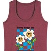 Women's - Instant Message - Sorry About Bad Vibes Graphic Racerback Tank - 2 of 4
