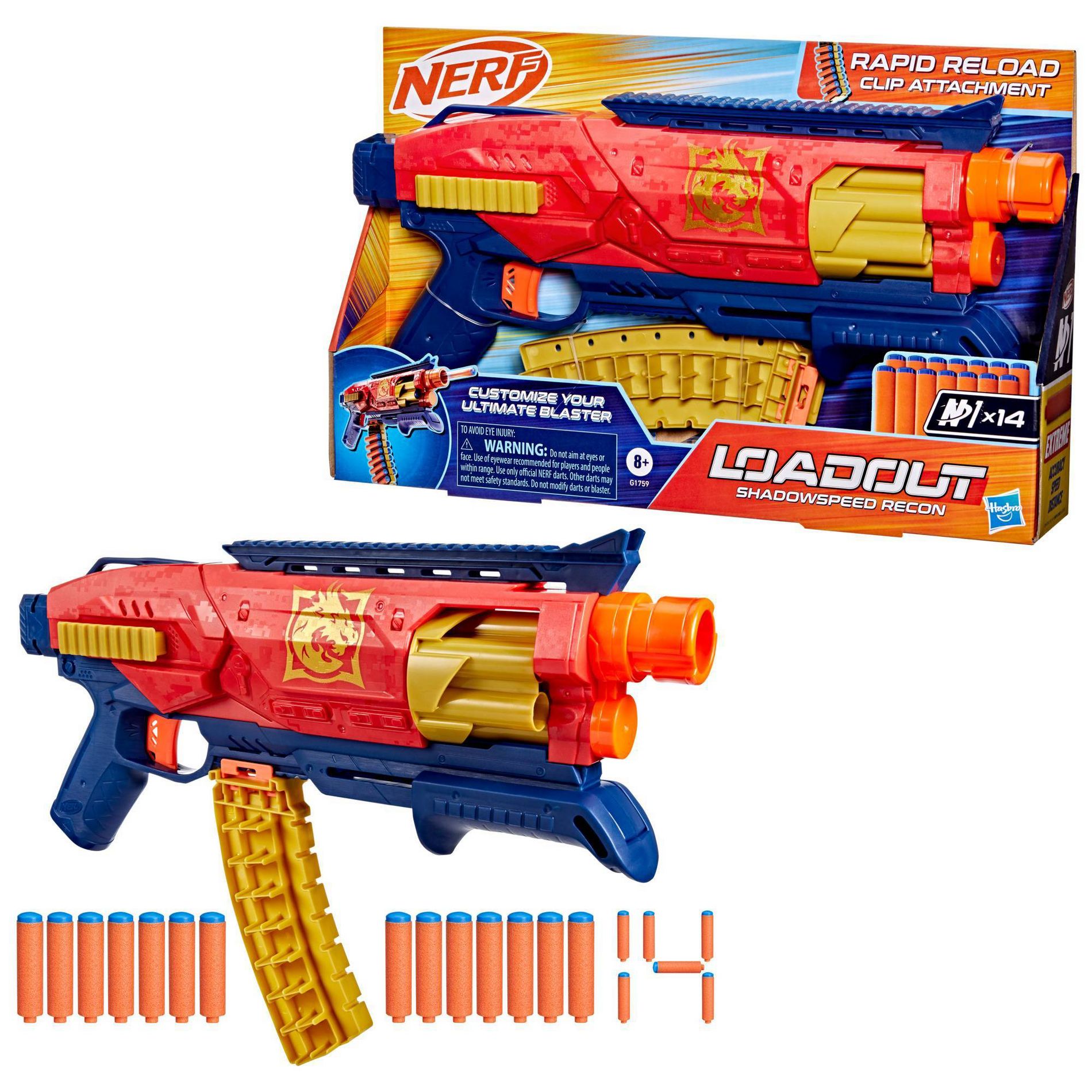 NERF Loadout Shadowspeed Recon Blaster
