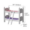 Olivia's Little World Polka Dots Princess 18" Dolls Bunk Bed - White - 2 of 4