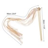 Unique Bargains Party Favor Wooden Handle Lace Ribbon Stick Fairy Wands 50 Pcs - 2 of 4