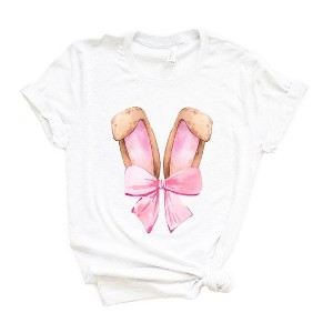Simply Sage Market Women's Coquette Bunny Ears Short Sleeve Graphic Tee - 1 of 3