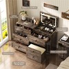 Fredees 3-in-1 Vanity Desk with LED Flip Top Mirror and Hidden Storage - 4 of 4