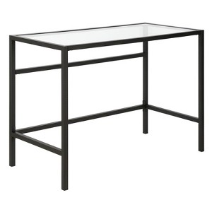 42" Black Bronze Writing Desk - Henn&Hart - 1 of 4