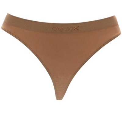 Capezio Beige Women's Seamless Low Rise Thong, Small : Target