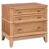 Whisen Wood Farmhouse Nightstand with 3 Drawers - 4 of 4