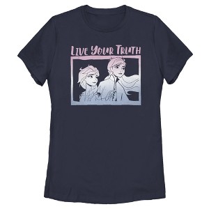 Women's Frozen 2 Sister Live Truth T-Shirt - 1 of 4