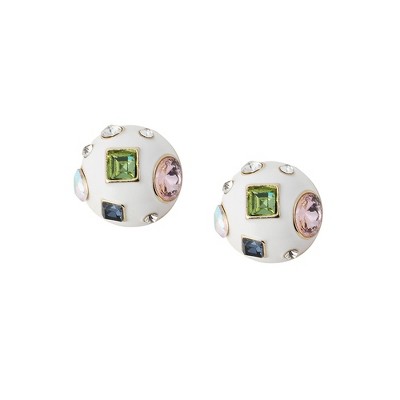 Women's The Cora Stud Earrings - Chalk White