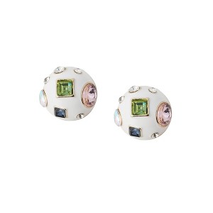 Women's The Cora Stud Earrings - Chalk White - 1 of 4
