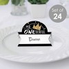 Big Dot of Happiness 1st Birthday Little Mr. Onederful - Boy First Birthday Party Tent Buffet Card - Table Setting Name Place Cards - Set of 24 - 2 of 4