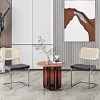 KTMBDW Kitchen Dining Chairs Set of 2/4,Mid-Century Modern Chair Armless Mesh Backrest Cane Rattan Chairs for Home Dining Room - 2 of 4