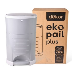 Diaper Dekor Eko Plus Diaper Pail - Gray - 1 of 4