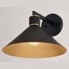 Vaxcel Dunbar 1 - Light Wall Light in  Matte Black/Gold - 4 of 4