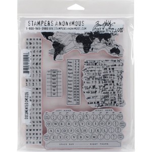 Tim Holtz Cling Stamps 7"X8.5" - 1 of 3