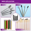 Unique Bargains Wall-Mounted Pencil Nail Art Tool Makeup Brush Holder with Clear Adhesive - 4 of 4
