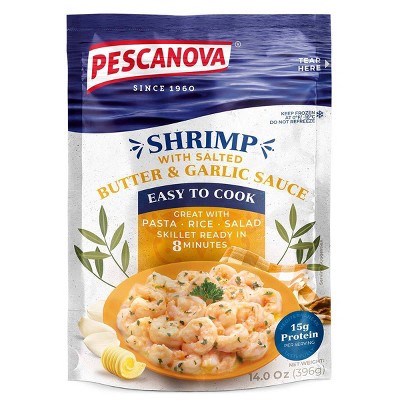 Pescanova Toss & Serve Shrimp with Salted Butter & Garlic Sauce - Frozen - 14oz
