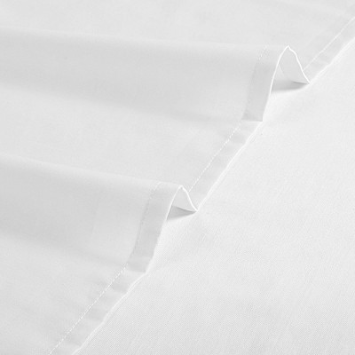 California King Bright White Cotton Sateen Deep Pocket Sheet Set
