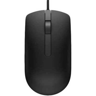 Dell-IMSourcing DS Optical Mouse - MS116 - Black - Optical - Cable - Black - USB - 1000 dpi - Scroll Wheel - 2 Button(s)
