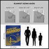 Sweet Home Collection NBA Golden State Warriors Microfiber Plush Throw Blanket - 4 of 4