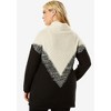 Roaman's Women's Plus Size Ombre Pattern Sweater - 4 of 4