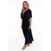 Petal and Pup Ricki Velvet Maxi Dress - Midnight S - 3 of 4