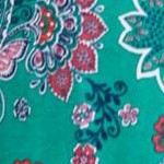 clover green paisley floral