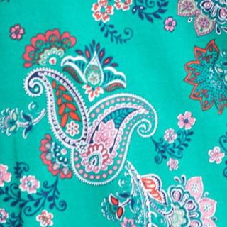 clover green paisley floral