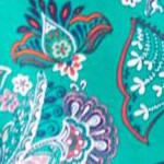 clover green paisley floral