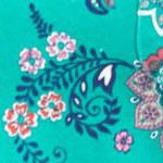 clover green paisley floral