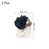 Unique Bargains Decorative Wedding Prom Party Artificial Rose Wrist Corsages 6 Pcs - 2 of 3