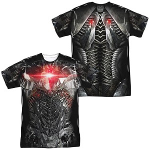 Men's Justice League Movie Cyborg Uniform (Front Back Print) Short Sleeve Costume T-Shirt - 1 of 4