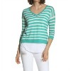 Women's Striped Swing V Neck Sweater - LABEL+thread - 2 of 4