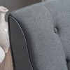 NicBex Accent Chair Upholstered Comfortable with Wood Frame Lounge Chair Reading Chair Comfy Chair for Living Room, Charcoal - 2 of 4