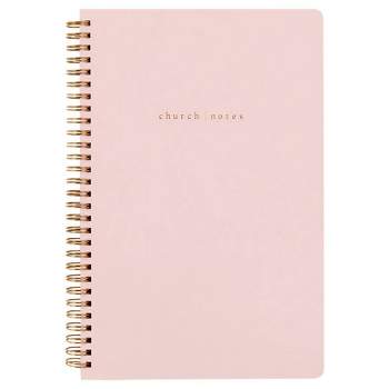 College Ruled 1 Subject Spiral Notebook Blush - Church Notes
