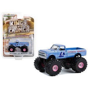 1969 Chevrolet C-10 Monster Truck Blue Metallic "Dream Master" "Kings of Crunch" Series 12 1/64 Diecast Model Car by Greenlight - 1 of 3