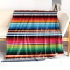 Soft and Cozy Colorful Striped Flannel Throw Blanket, Perfect For Bed, Sofa, Office, And Camping, Christmas Gift. - 2 of 4