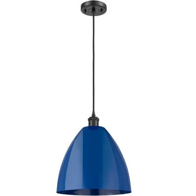 Plymouth Dome - 1 Light Cord Hung Mini Pendant In Industrial Style-14.75 Inches Tall and 12 Inches Wide