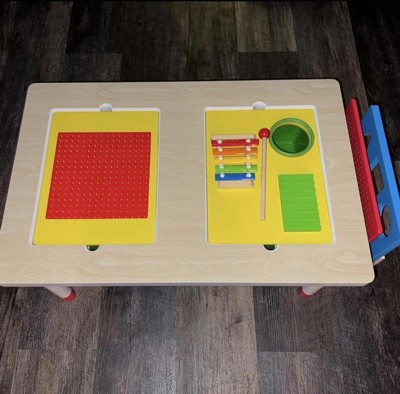 Activity Table and Chairs, Water and Sand Table,toddler Brick Bulding  Block.kids Sensory Montessori,gift Furniture, Christmas,birthday, Gift 