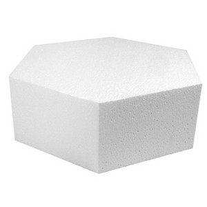 O'Creme Hexagon Cake Dummy, for Display Decorating, Styrene - 1 of 4