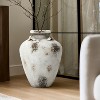 LuxenHome Distressed Off-White with Brown Milk Jug 16.1-Inch Tall MgO Vase Multicolored - image 2 of 4