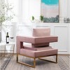 NicBex Polyester Accent Chair,Upholstered Living Room Chairs with Cut-Out Arms and Mid-Height Backrest,Modern Armchair,Accent Chairs for Living Room - 4 of 4