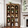 Yinvani 39.37" W x 11.81" D x 70.87" H Bookshelf, 5 Tier Corner Bookcase, Space Saving - 4 of 4