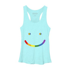Adult Design By Humans Pride Smile By Legato Tendo Racerback Tank Top - 1 of 2