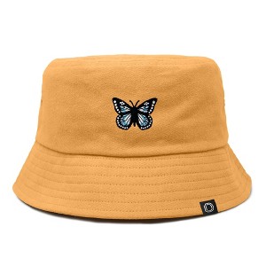 Dalix Butterfly Cotton Bucket Hat Lightweight Outdoor Travel Beach Everyday Womens - 1 of 4
