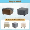Unique Bargains Elastic Living Room Bedroom Square Foot Stool Cover - 4 of 4