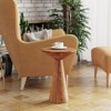 JIONJOY Rustic Round Pedestal Side Table - Farmhouse Martini Table with Tapered Base for Living Room, Bedroom or Small Spaces - 2 of 4
