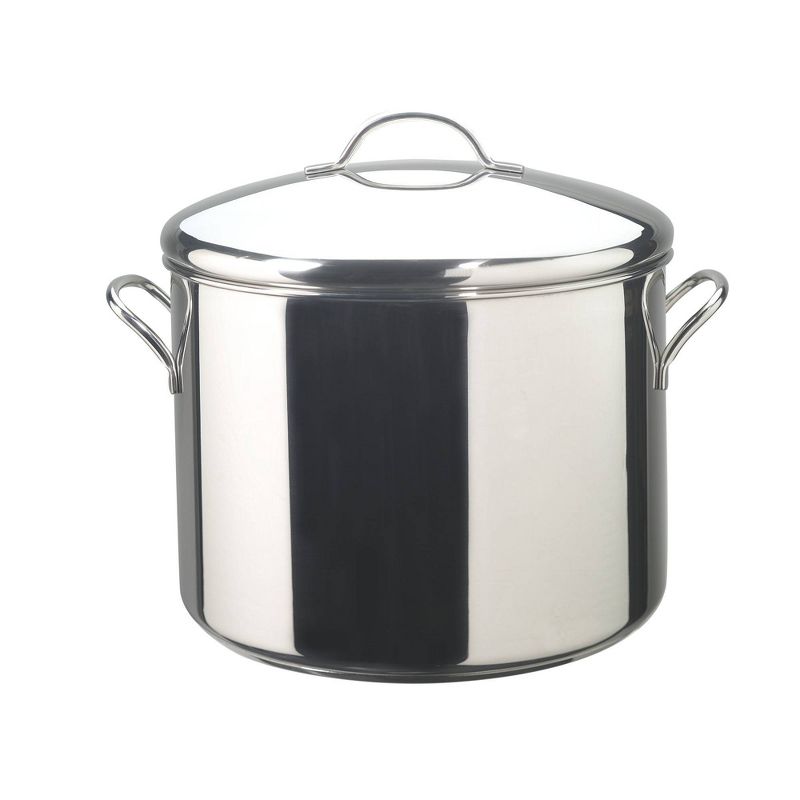 Farberware Classic Series 16qt Stainless Steel Induction Large Stockpot with Lid Silver, 1 of 10