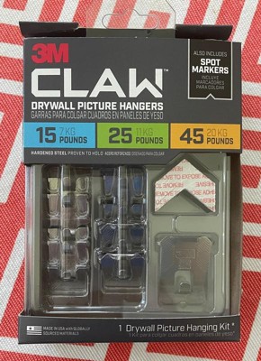 3M CLAW Drywall Picture Hanger with Temporary Spot Marker, Assorted, 8  Hangers, 8 MarkersPack & Command Medium and Large Picture Hanging Strips, –  Yaxa Colombia