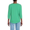 Lands' End Women's 3/4 Sleeve Lightweight Jersey U-Neck Tunic - 2 of 3